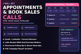 set appointments and book qualified saas sales calls