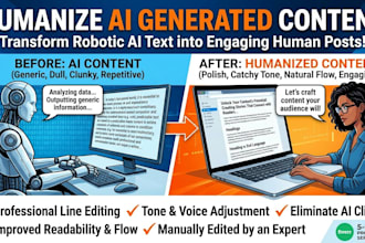 edit and humanize ai blog posts
