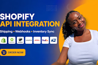 integrate shipstation, shippo, easyship, shopify API, webhook and inventory sync