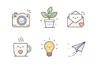 create custom cute or professional icons