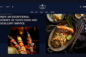 design meal prep website food website meal prep shopify store catering website