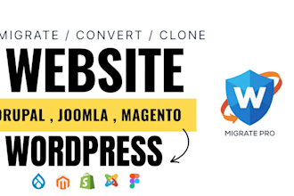 migrate joomla drupal webflow wix prestashop to wordpress to shopify website