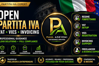 help open partita iva, review regime forfettario, vat setup, vies, invoicing