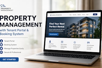 build property management wordpress website with tenant portal and booking
