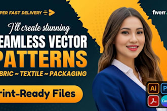 create seamless vector repeat patterns for fabric, textile and packaging