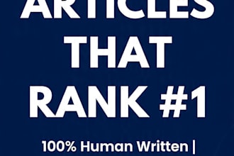 write SEO blog posts and articles that rank on google