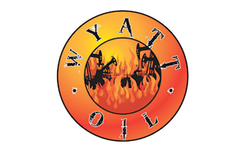 make wyatt oil logo with strength of mind fire of rebellion