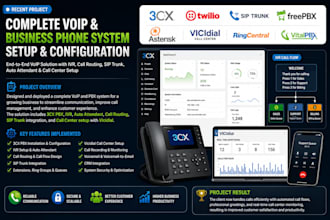 fix freepbx, magnus billing vicidial twilio setup, ringcentral 3cx asterisk pbx