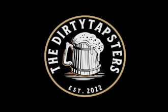design awesome bartenders bar beer drinks logo