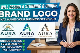 design a professional corporate brand identity and style guide logo branding