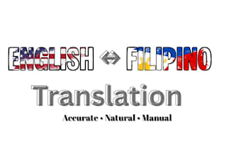 translate precise filipino to english texts and vice versa