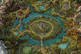 design an old world fantasy map