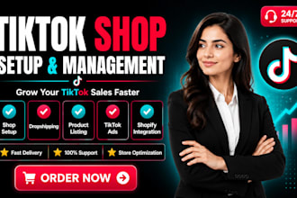 setup tiktok shop dropshipping and manage tiktok shop ads