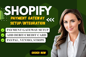 setup stripe, paypal and fix checkout payment gateway integration in shopify