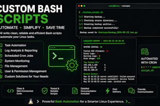 write custom bash scripts to automate your linux tasks
