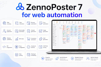 create web automation, scraping and bots with zennoposter