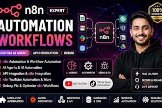 build n8n automation workflows custom ai agent api integration n8n youtube debug