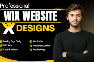 build a fully responsive wix website with SEO setup for your business
