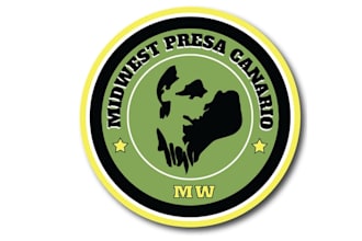 create glamorous monogram logo for mid west  kennels