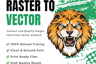 redraw logo and convert to svg, ai, eps vector files