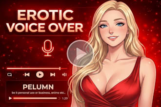 provide a captivating anime girl voice over for games and animations