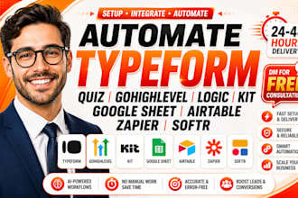 automate typeform quiz gohighlevel logic kit google sheet airtable zapier softr