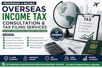 provide overseas income tax consultation, tax filing