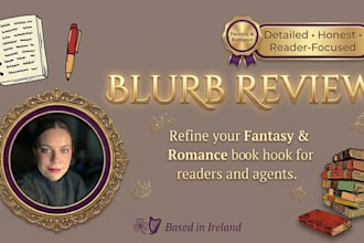 review your book blurb and improve reader interest
