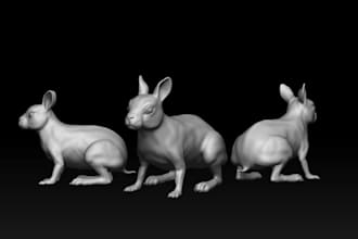 do 3d animal model with realistic fur, xgen hair and texture 3d maya