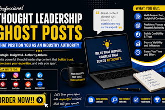 write linkedin ghost posts for founders to build authority attract leads grow