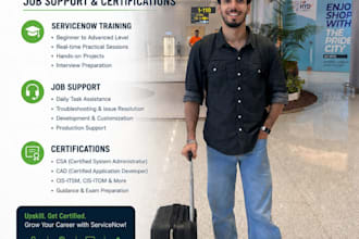 provide you job support for servicenow modules