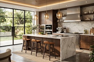 do interior design of kitchen