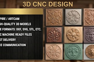 create 3d cnc design in aspire and artcam