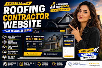 create a roofing contractor website that generates leads
