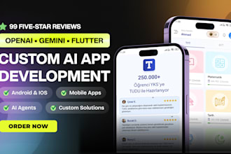 build ai mobile app ai chatbot and ai saas as ai developer