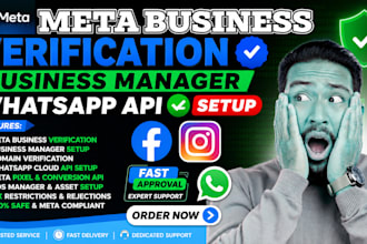 do meta business verification, business manager and whatsapp API setup