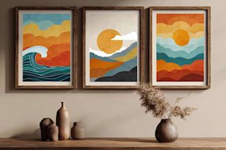 design trendy printable wall art for your etsy shop