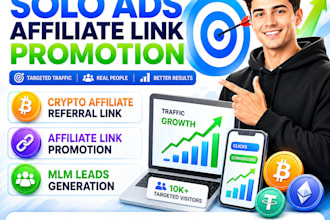 do solo ads affiliate link promotion crypto affiliate referral link MLM leads