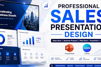 design sales presentation, sales deck, business proposal and presentation deck