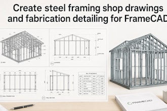create steel framing shop drawings and fabrication detailing for framecad
