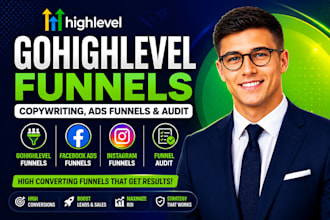 do gohighlevel funnel copywriting, facebook ads funnel, instagram, funnel audit
