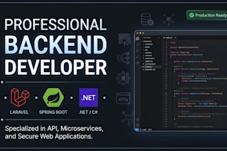 develop a laravel website and dashboard