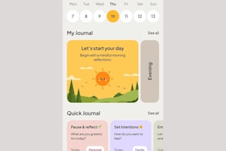 meal planning app, invoice tracker, mental health app, hiring app, mood journal