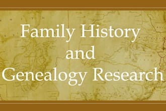 do genealogy research for your family tree history