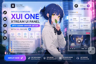 deploy and configure xui one, xtream ui panel, iptv admin server setup with SSL