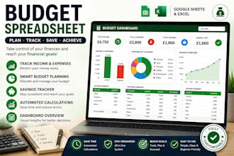 create a smart personal finance and budget planner spreadsheet finance planner