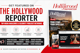 feature your article on hollywood reporter, media magazines