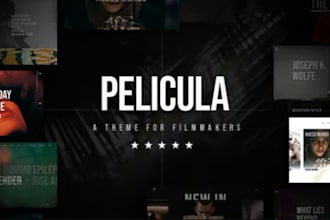 build a cinematic wordpress site for filmmakers and production studios
