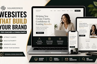 build a squarespace website for coaches consultants and personal brands