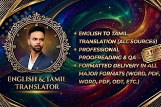 provide accurate english to tamil localization services
